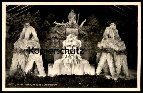 ALTE POSTKARTE OBERSTDORF ALLGÄU WILDE MÄNNDLE TANZ wilder Man Männer men Tracht dance Ansichtskarte cpa AK postcard
