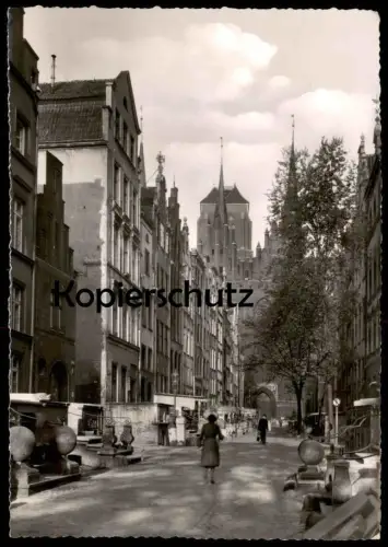 ÄLTERE POSTKARTE GDANSK FRAUENGASSE Danzig Polska Poland postcard Ansichtskarte cpa AK
