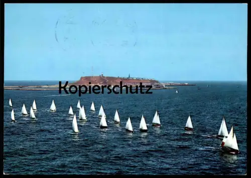 ÄLTERE POSTKARTE HELGOLAND 1971 SEGELREGATTA Segeln sailing Regatta Insel Ansichtskarte AK postcard cpa