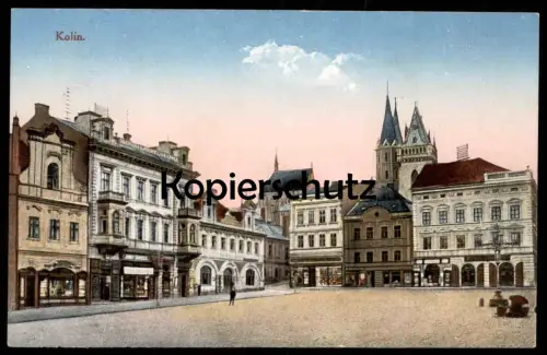 ALTE POSTKARTE KOLIN MARKTPLATZ Czech Republic Ceska Republika Tschechien cpa postcard AK