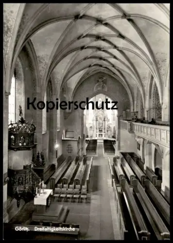 ÄLTERE POSTKARTE GÖRLITZ DREIFALTIGKEITSKIRCHE GOTISCHER CHOR Kirche church église Zgorzelec Ansichtskarte cpa postcard