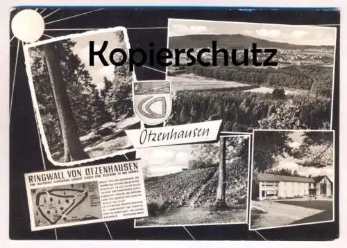 ÄLTERE POSTKARTE OTZENHAUSEN RINGWALL HUNNENRING HUNNEN KELTEN TREVERER NONNWEILER Wall Saar postcard cpa Ansichtskarte