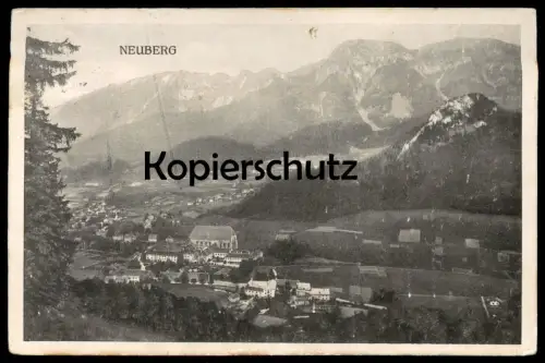 ALTE POSTKARTE NEUBERG MÜRZ TOTALANSICHT 1935 Total Gesamtansicht Steiermark Ansichtskarte AK postcard cpa
