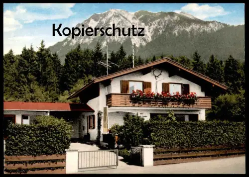 ÄLTERE POSTKARTE OBERSTDORF ALLGÄU HAUS SOMMER ZENTRALHEIZUNG PARKPLATZ cpa AK Ansichtskarte postcard