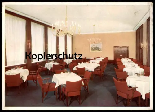 ALTE POSTKARTE BAD SALZUFLEN INNENANSICHT KURHAUS Kronleuchter Inh. Erich Jürgens candelabrum postcard Ansichtskarte AK
