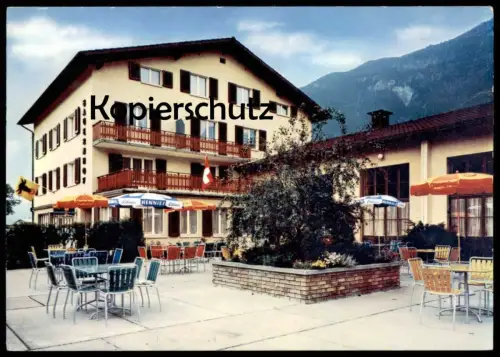 ÄLTERE POSTKARTE LANDGASTHAUS BAUERNHOF FEIERABEND ALTDORF URI Henniez Schirm Schweiz Suisse Ansichtskarte postcard cpa