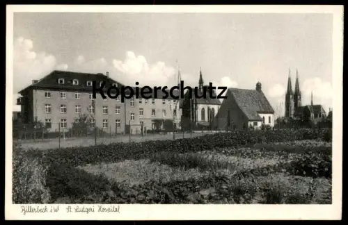 ALTE POSTKARTE BILLERBECK ST. LUDGERI HOSPITAL Krankenhaus AK Ansichtskarte postcard cpa