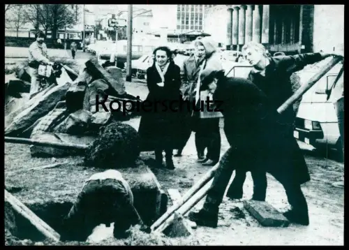 ALTE POSTKARTE JOSEPH BEUYS 7000 EICHEN DOCUMENTA 7 KASSEL oak oaks Magdalena Broska