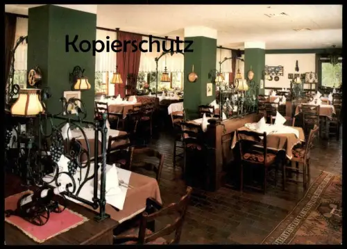 ÄLTERE POSTKARTE BADEN-BADEN HOTEL KAPPELMANN ROTENBACHTALSTRASSE INNENEINRICHTUNG RESTAURANT Ansichtskarte AK postcard