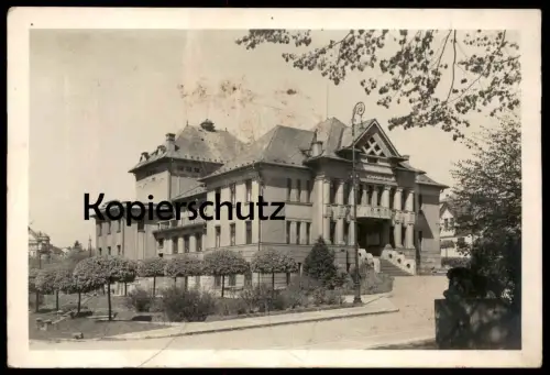 ALTE POSTKARTE ROTH KOSTELETZ 1944 CERVENY KOSTELEC DIVADLO Tschechische Republik Ceska Cesko Ansichtskarte postcard cpa