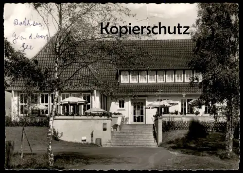 ÄLTERE POSTKARTE AUTOBAHN RASTSTÄTTE GRUNDBERGSEE BAB HAMBURG - BREMEN A1 SOTTRUM OTTERSBERG Ansichtskarte cpa postcard