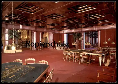 ÄLTERE POSTKARTE BADEN-BADEN CASINO NEUER SAAL Kasino Roulette Tisch Ansichtskarte AK postcard