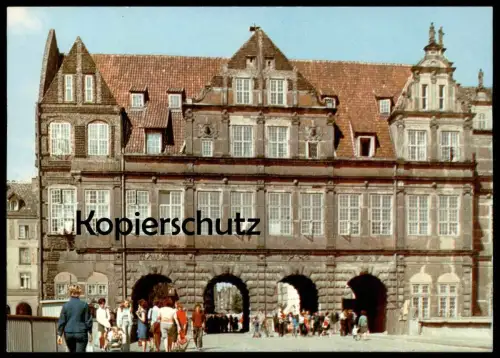 ÄLTERE POSTKARTE GDANSK BRAMA ZIELONA WZNIESIONA W LATACH 1564-1568 DANZIG Polska Poland postcard Ansichtskarte cpa AK