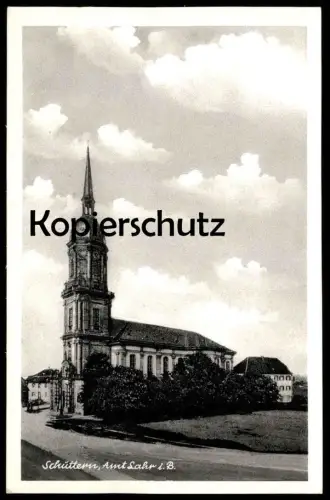 ALTE POSTKARTE SCHÜTTERN AMT LAHR BADEN-WÜRTTEMBERG Kirche church église cpa postcard AK Ansichtskarte