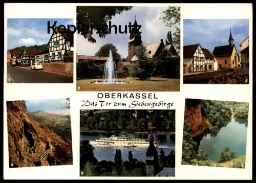 ÄLTERE POSTKARTE OBERKASSEL BONN DAS TOR ZUM SIEBENGEBIRGE HOSTERBACH NÜCKER FELSENWEG DORNENHECKE Ansichtskarte cpa AK