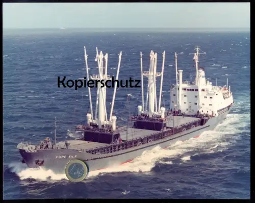 ÄLTERES ORIGINAL FOTO FRACHSCHIFF CAPE KILA 1971 Ji An LucieS Jupiter New Gentrust Schiff cargo ship photo 25 cm x 20 cm