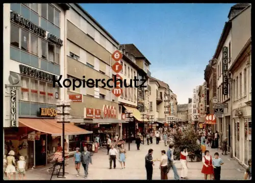 ÄLTERE POSTKARTE KAISERSLAUTERN FACKELSTRASSE EDUSCHO ERAM ALLIANZ OMEGA BAYER HERTI Ansichtskarte postcard cpa AK