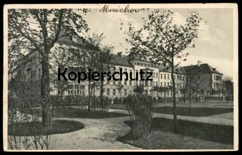 ALTE POSTKARTE MÜNCHEN SCHWABING KRANKENHAUS KRANKENBAU Hospital Klinik Ansichtskarte AK cpa postcard