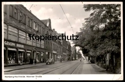 ALTE POSTKARTE HOMBERG HOCHHEIDE GESCHWISTER DEHLER DUISBURG RHEIN MOERSER STRASSE KAISERS Ansichtskarten cpa postcard