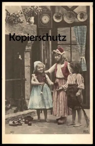 ALTE POSTKARTE ROTKÄPPCHEN Le petit chaperon rouge little Red Riding Hood girl Kind child enfant Reproduktion ? postcard