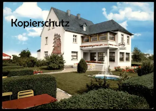 ÄLTERE POSTKARTE GAMMELSHAUSEN HUNSRÜCK PENSION WALDESRUH JOSEF HARTMANN Hollnich Kastellaun Sinalco Ansichtskarte cpa
