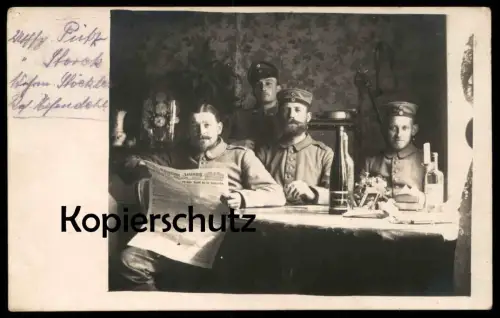 ALTE POSTKARTE SOLDATEN KÖLNISCHE ZEITUNG 9. RHEINISCHE INFANTERIE 6. DIVISION DUN MAAS nach Lantenbach Gummersbach AK