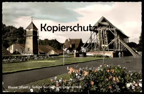ÄLTERE POSTKARTE RHEINE SOLBAD GOTTESGABE GRADIERWERK SALINE Ansichtskarte AK cpa postcard