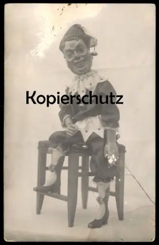 ALTE POSTKARTE NAS KASPAREK KASPER KASPERLE CLOWN STEMPEL OLOMOUC Olmütz Tschechische Republik Ceska Cesko AK postcard