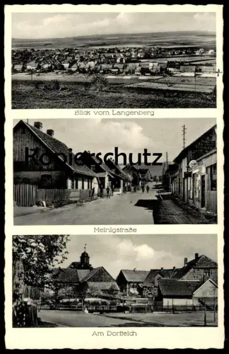 ALTE POSTKARTE HARLINGERODE BLICK VOM LANGENBERG MEINIGSTRASSE DORFTEICH HARZ Bad Harzburg Ansichtskarte postcard AK cpa