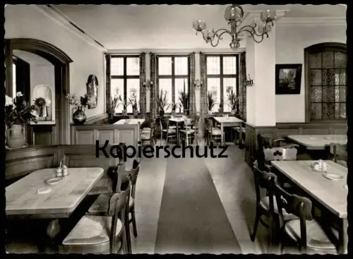 ÄLTERE POSTKARTE MÜNSTER WESTFALEN HOTEL ÜBERWASSERHOF JOSEF RECKHENRICH ADAC Clubhotel Ansichtskarte cpa postcard