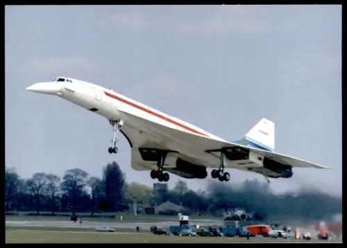 LIMITED EDITION POSTKARTE CONCORDE 102 BAC G-BSST BRITISH AIRCRAFT British Airways Flugzeug Airline Airplane Avion