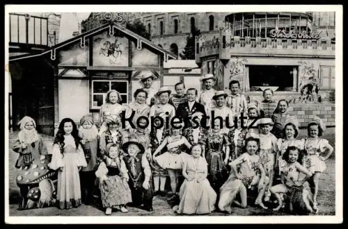 ALTE POSTKARTE C. H. SCHÄFERS LILIPUT MÜNCHEN SOLLN Liliputaner Circus Zirkus Cirque Lilliputian Midget postcard cpa AK