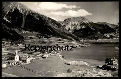 ÄLTERE POSTKARTE RESIA SEE TIROLS RESCHEN VAL VENOSTA Vinschgau Bozen Bolzano AK Ansichtskarte cpa postcard