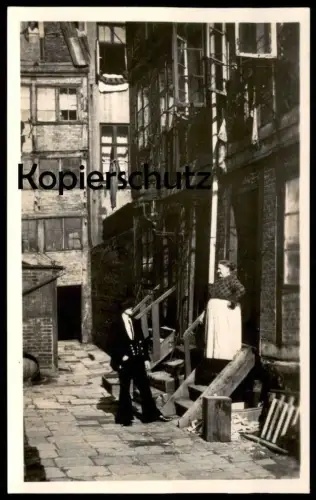 ALTE KARTE HAMBURG VERM. GÄNGEVIERTEL KRAMERAMTSSTUBEN HANDWERKER FRAU Foto photo Ansichtskarte cpa photo