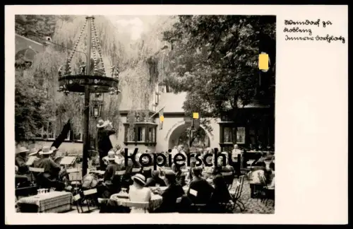 ALTE POSTKARTE KOBLENZ INNERER DORFPLATZ WEINDORF Musik Flaggen Coblenz Ansichtskarte AK cpa postcard