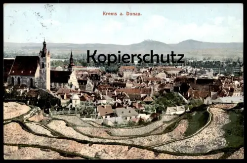 ALTE POSTKARTE KREMS A. D. DONAU Steinbruch Steinbrüche Niederösterreich Österreich Austria cpa postcard Ansichtskarte