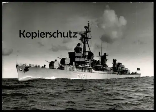 ÄLTERE POSTKARTE KIEL MARINE FOTOGRAF RENARD ZERSTÖRER D171 Kimon Kriegsschiff warship war vessel bateau de guerre cpa