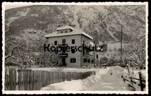 ÄLTERE POSTKARTE ALBERGO AQUILA NERA MORTER WINTER Latsch Laces Vinschgau Bozen Bolzano AK Ansichtskarte cpa postcard