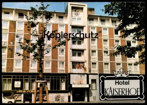 ÄLTERE POSTKARTE MÜNSTER WESTFALEN HOTEL KAISERHOF THIER BRÄU BAR ALBATROS WAPPEN FLAGGEN Ansichtskarte AK cpa postcard
