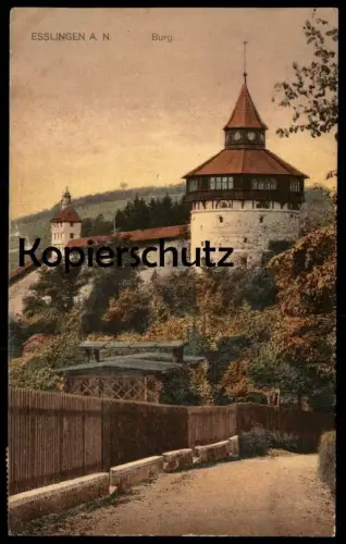 ALTE POSTKARTE ESSLINGEN AM NECKAR BURG castle chateau Baden-Württemberg Ansichtskarte postcard cpa AK