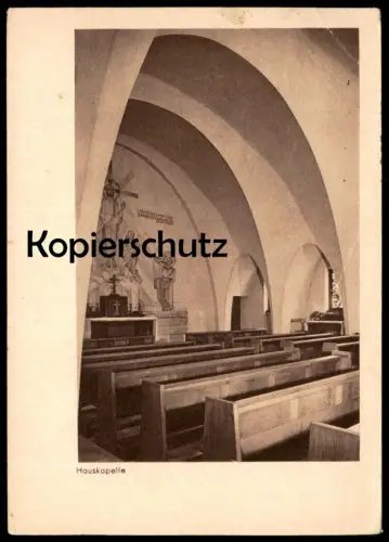ÄLTERE POSTKARTE MÜNSTER WESTFALEN STUDENTENHEIM BREUL NR. 23 HAUSKAPELLE 1947 Ansichtskarte AK cpa postcard