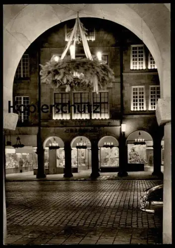ALTE POSTKARTE MÜNSTER WESTFALEN WEIHNACHT AM PRINZIPALMARKT Weihnachten christmas noel cpa postcard AK Ansichtskarte