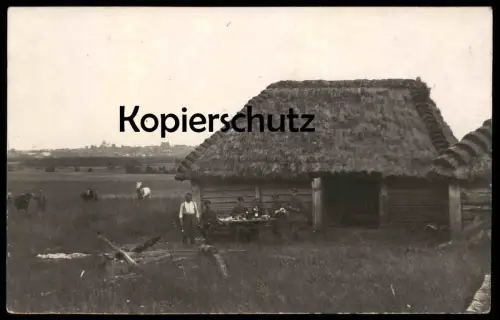 ALTE FOTO POSTKARTE LIZINE Doubs Bauernhaus Haus Pferd Pferde um 1916 cpa photo Ansichtskarte postcard