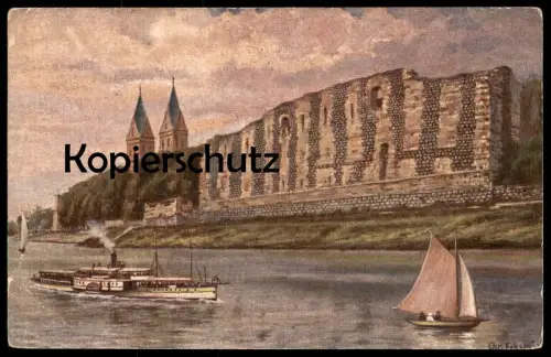 ALTE KÜNSTLER POSTKARTE KAISERSWERTH CHR. ECKSTEIN DÜSSELDORF cpa postcard Ansichtskarte AK