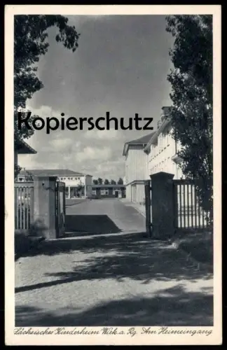 ALTE POSTKARTE WIEK RÜGEN 1940 SÄCHSISCHES KINDERHEIM AM HEIMEINGANG children's home Ansichtskarte postcard cpa AK
