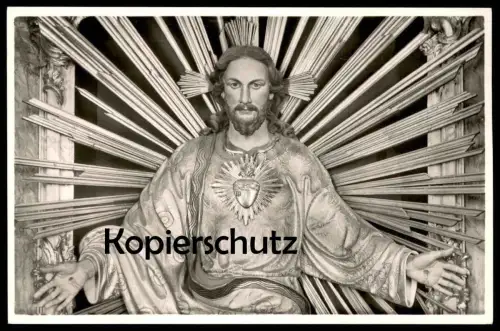 ÄLTERE POSTKARTE KLOSTER ARNSTEIN HERZ-JESU-HOCHALTAR DER KIRCHE Obernhof Seelbach bei Nassau Ansichtskarte Jesus AK cpa
