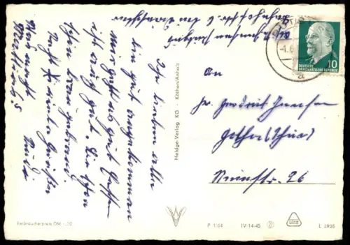 ÄLTERE POSTKARTE PUTBUS AUF RÜGEN ROSENCAFÉ Café cpa AK postcard Ansichtskarte