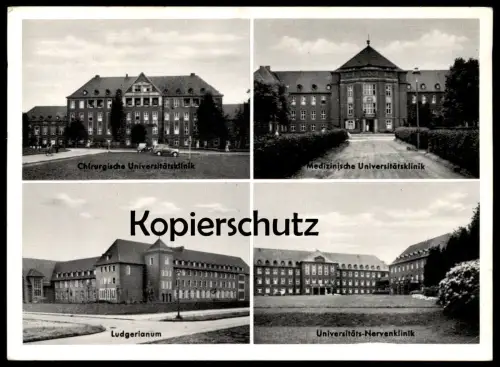 ALTE POSTKARTE MÜNSTER WESTFALEN CHIRUGISCHE UNIVERSITÄTSKLINIK NERVENKLINIK LUDGERIANUM Hospital Krankenhaus Uniklinik