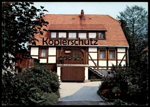 ÄLTERE POSTKARTE OBERWESER PENSION HORST HERWIG Wesertal Ansichtskarte AK cpa postcard