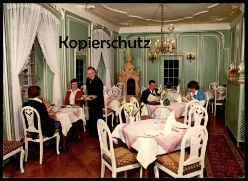 ÄLTERE POSTKARTE BAD KARLSHAFEN HOTEL ZUM SCHWAN KLAUS ROTHAUS AK postcard Ansichtskarte cpa